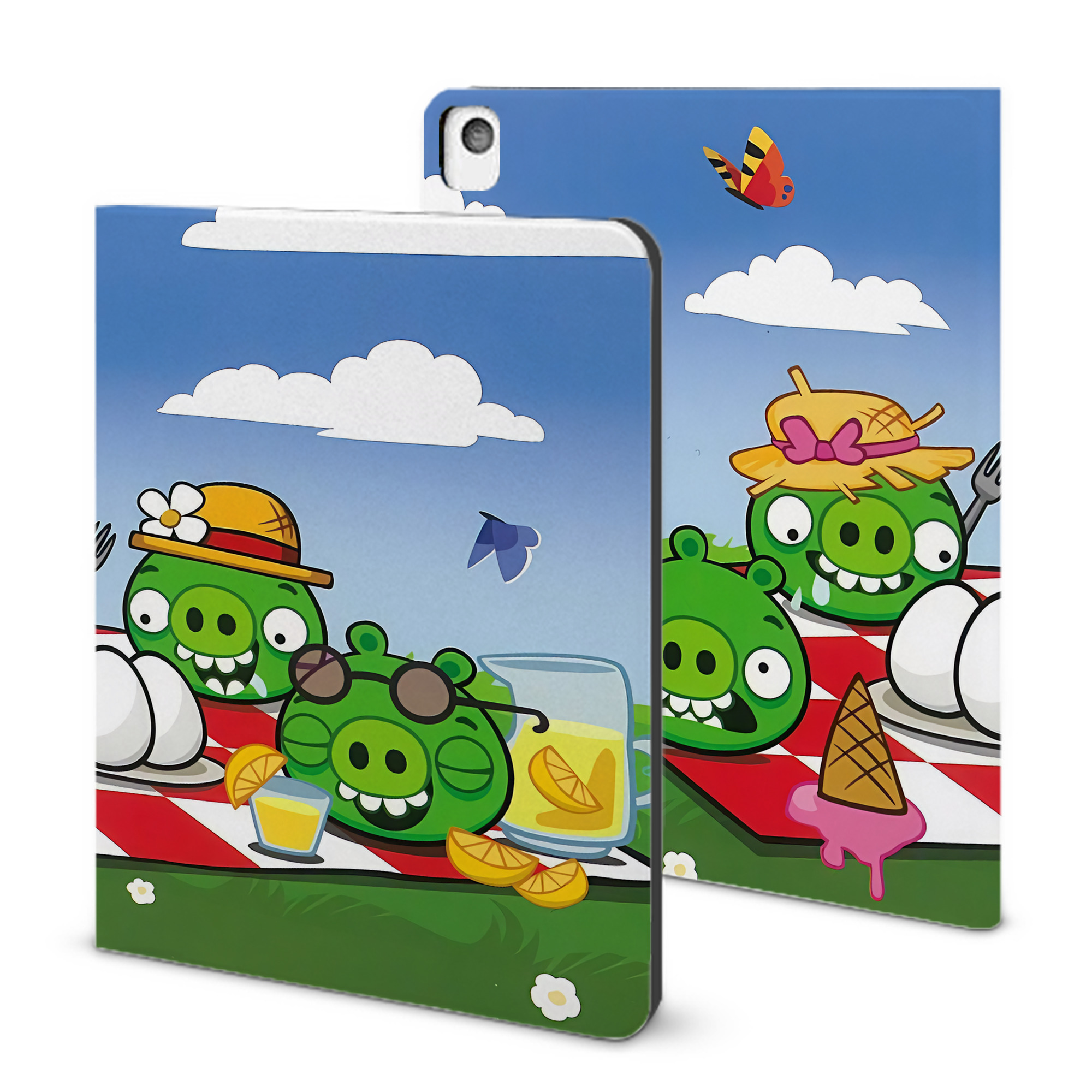 （画像用） Angry Birds アングリーバード IPadケース ペンホルダー付き ブックスタイルデザイン